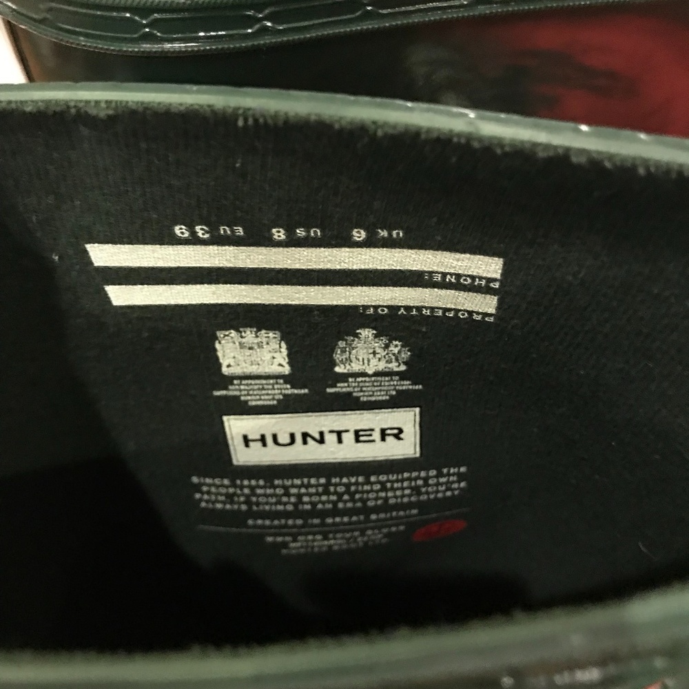 Hunter Gloss Rain Boots - Brand New - Picture 6 of 8